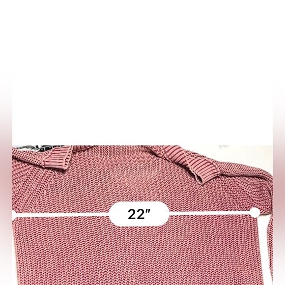 Free People Half Moon Bay Sweater in Wine M NWOT - Picture 14 of 16